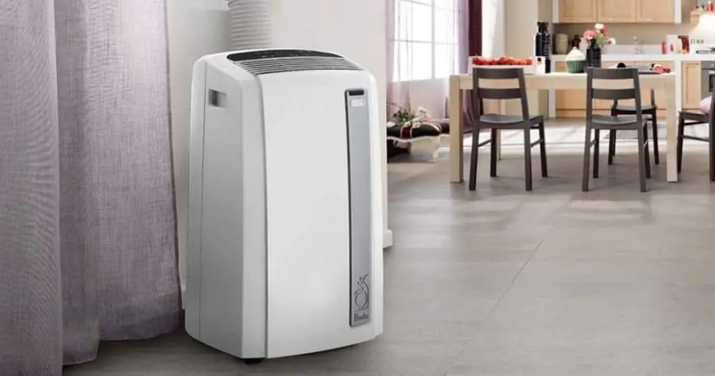 an image of the best portable air conditioner near a dining space
