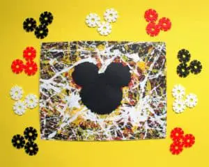 Fun Mickey Marble Painting for Toddlers